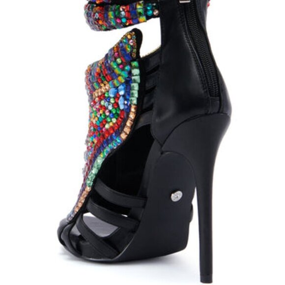 AZALEA WANG " AZTEC VIBRATIONS " MULTI SANDAL BRAND NEW !!!!!!! - Picture 3 of 7